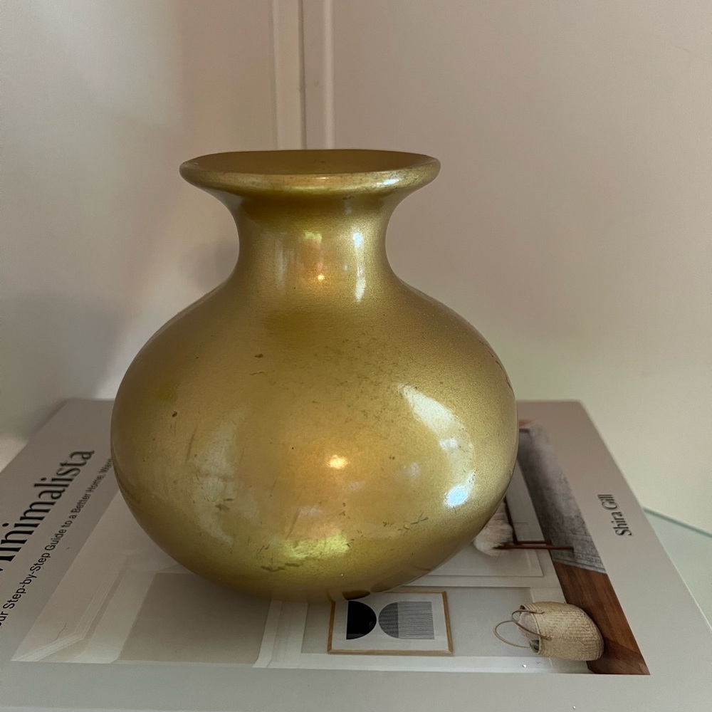 Vintage brass vase